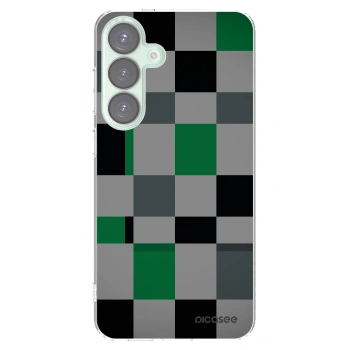 Picasee silikonska prozirna maskica za Samsung Galaxy S25+ 5G - Block Grid