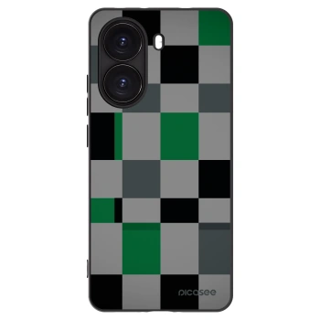 Picasee crna silikonska maskica za Xiaomi Poco X7 Pro 5G - Block Grid