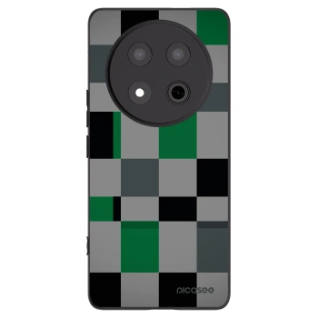 Picasee crna silikonska maskica za Honor Magic7 Lite 5G - Block Grid