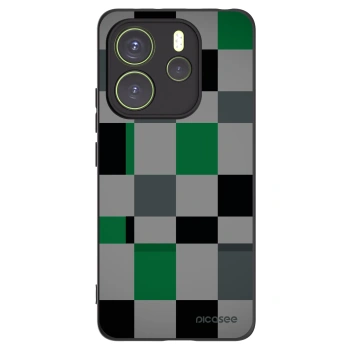 Picasee crna silikonska maskica za Xiaomi Redmi Note 14 4G - Block Grid