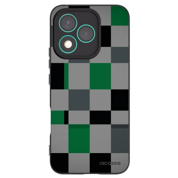 Picasee crna silikonska maskica za Honor 400 Lite 5G - Block Grid