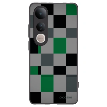 Picasee crna silikonska maskica za Vivo V50 Lite 5G - Block Grid