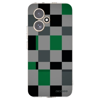 Picasee silikonska prozirna maskica za Honor 400 5G - Block Grid