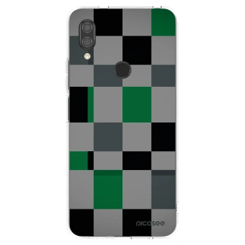 Picasee silikonska prozirna maskica za Xiaomi Redmi 7 - Block Grid