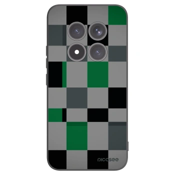 Picasee crna silikonska maskica za Xiaomi Redmi Note 15 Pro+ - Block Grid