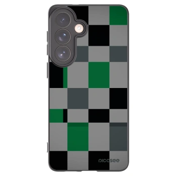 Picasee crna silikonska maskica za Samsung Galaxy S26+ - Block Grid