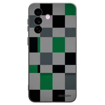 Picasee crna silikonska maskica za Samsung Galaxy A57 5G - Block Grid