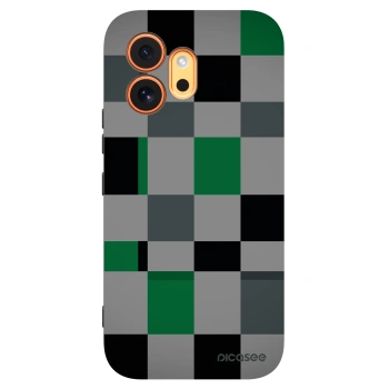 Picasee crna silikonska maskica za Honor 600 - Block Grid