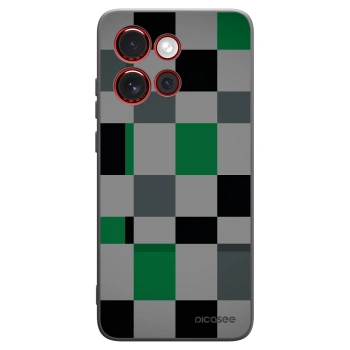 Picasee crna silikonska maskica za Motorola Edge 60 Neo 5G - Block Grid