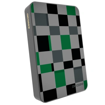 Prijenosni punjač s MagSafe 10 000 mAh Sivo - Block Grid