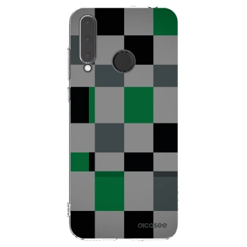 Picasee silikonska prozirna maskica za Honor 20 Lite - Block Grid