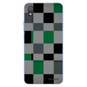 Picasee silikonska prozirna maskica za Xiaomi Redmi 7A - Block Grid