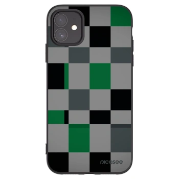 Picasee crna silikonska maskica za Apple iPhone 11 - Block Grid