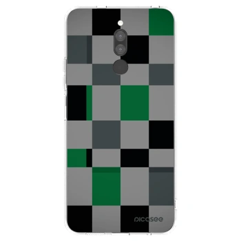 Picasee silikonska prozirna maskica za Xiaomi Redmi 8 - Block Grid