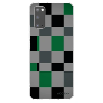 Picasee silikonska prozirna maskica za Samsung Galaxy S20 G980F - Block Grid