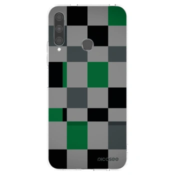 Picasee silikonska prozirna maskica za Huawei P40 Lite E - Block Grid