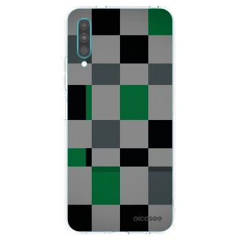 Picasee silikonska prozirna maskica za Samsung Galaxy A30s A307F - Block Grid