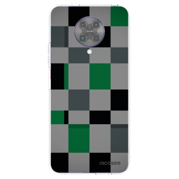 Picasee silikonska prozirna maskica za Xiaomi Poco F2 Pro - Block Grid