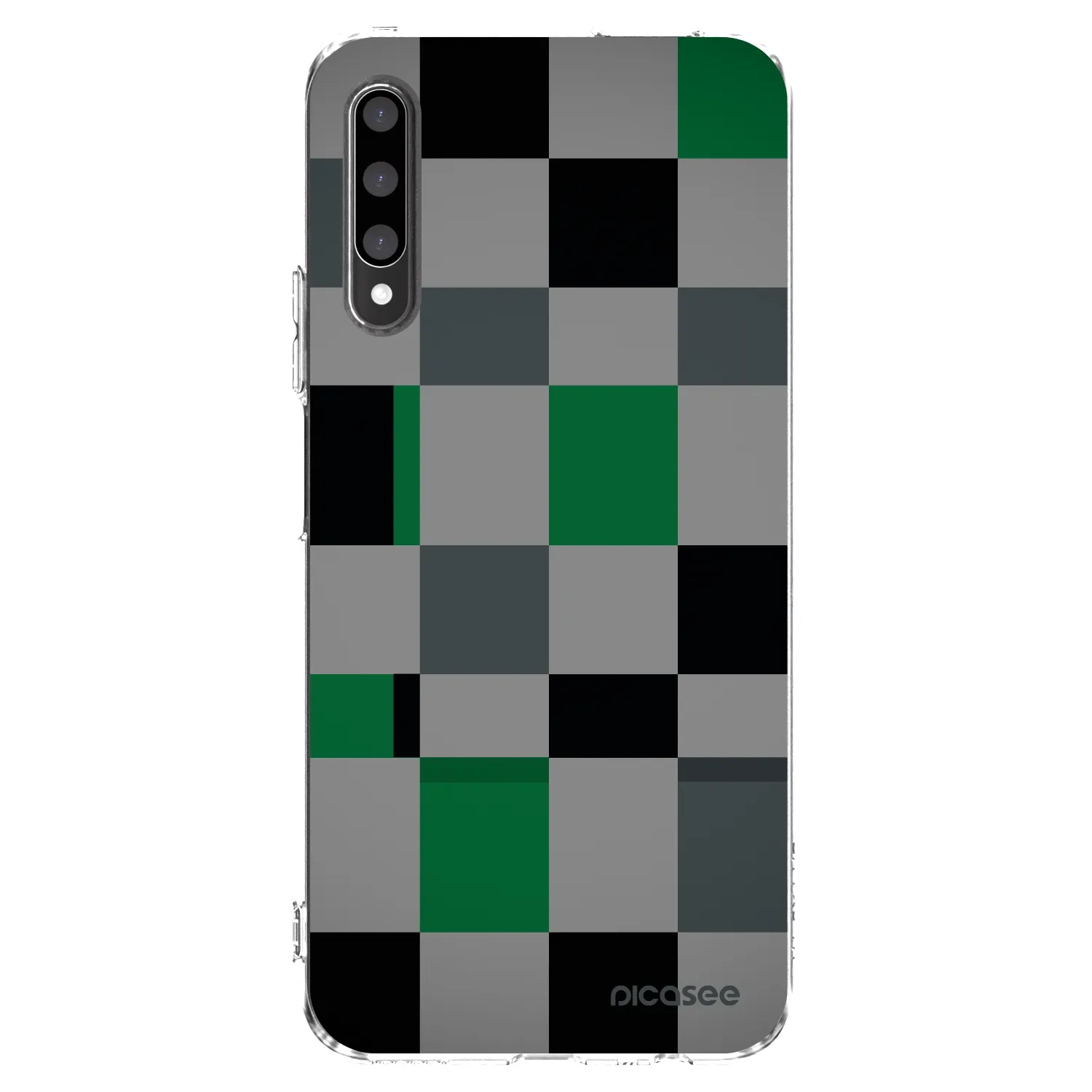 Picasee silikonska prozirna maskica za Honor 9X Pro - Block Grid