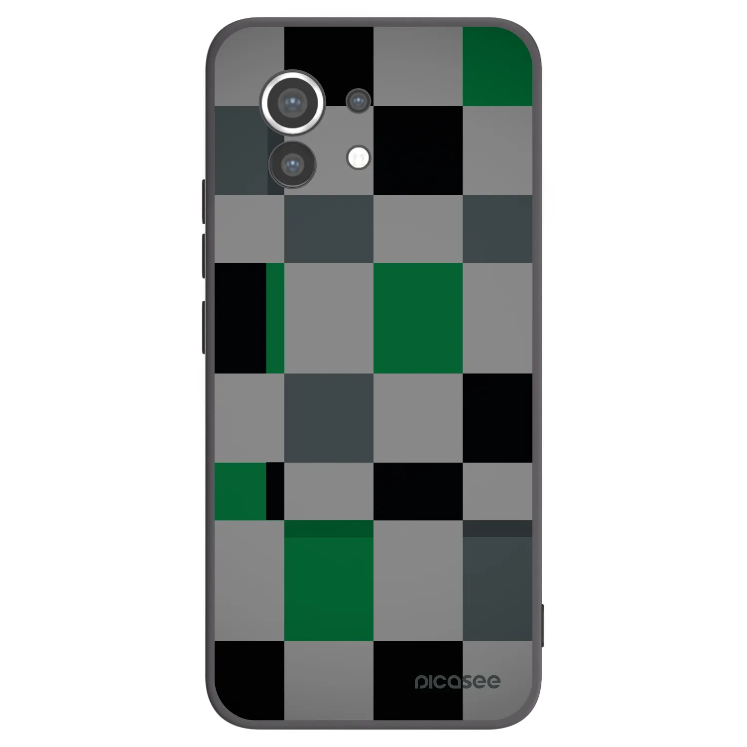 Picasee crna silikonska maskica za Xiaomi Mi 11 - Block Grid