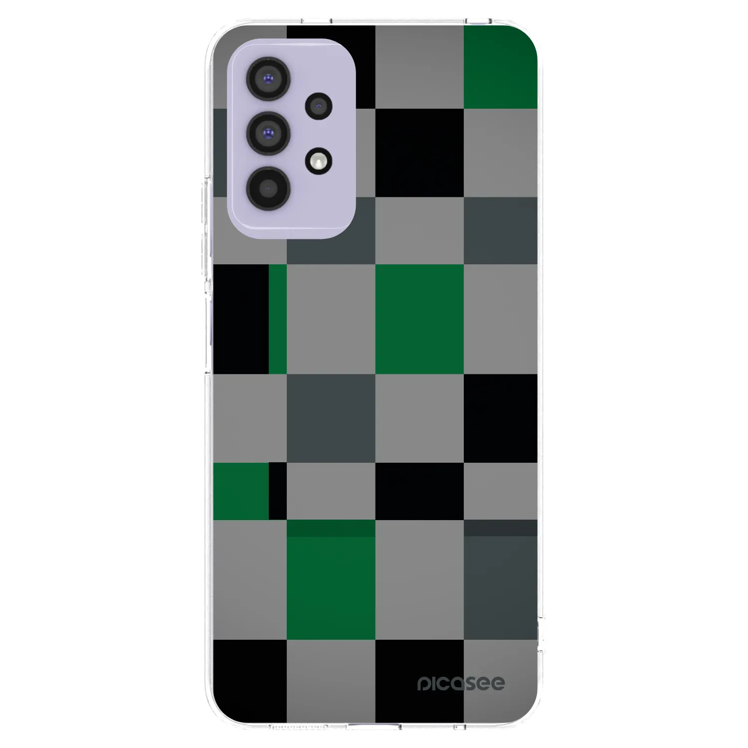 Picasee silikonska prozirna maskica za Samsung Galaxy A32 4G SM-A325F - Block Grid