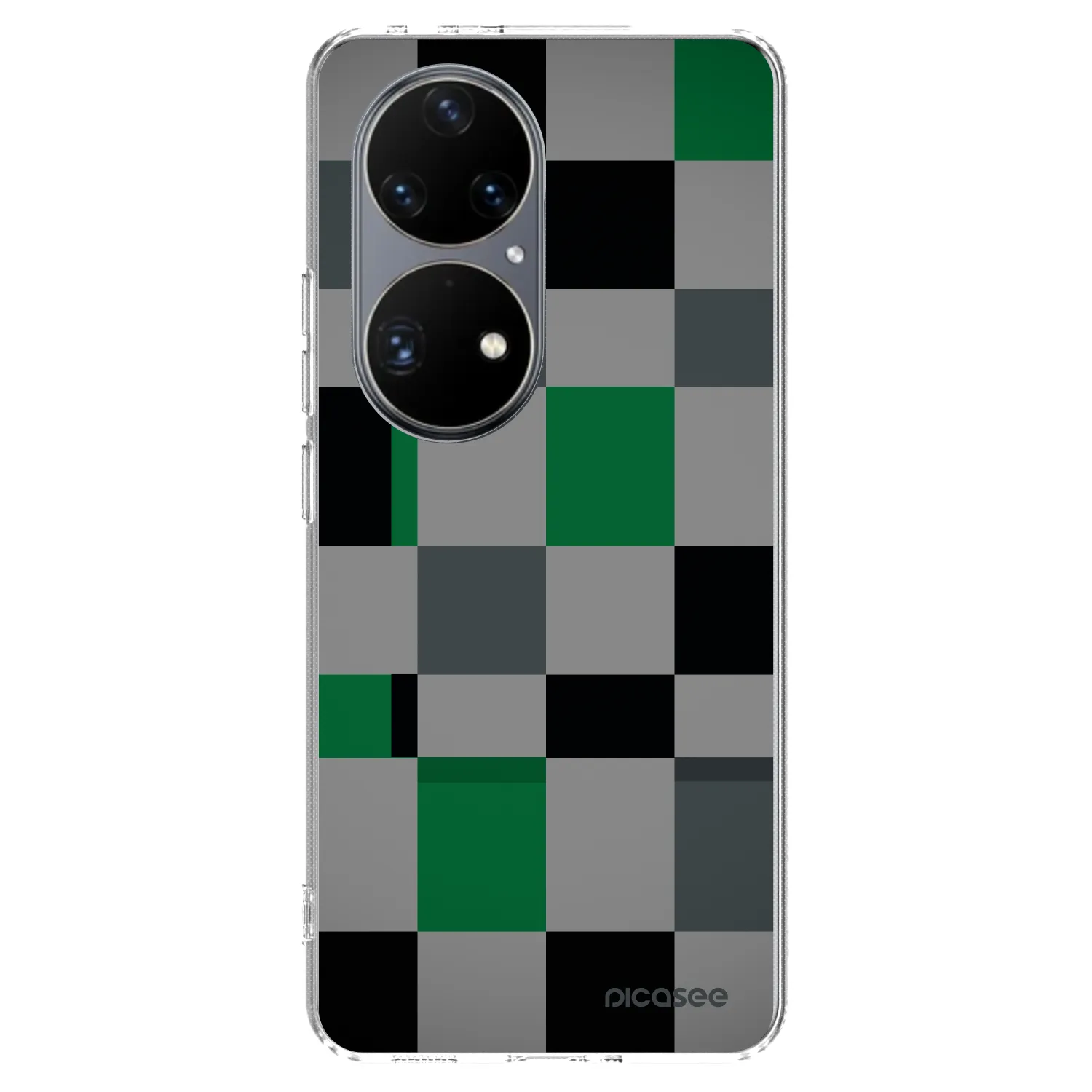 Picasee silikonska prozirna maskica za Huawei P50 - Block Grid