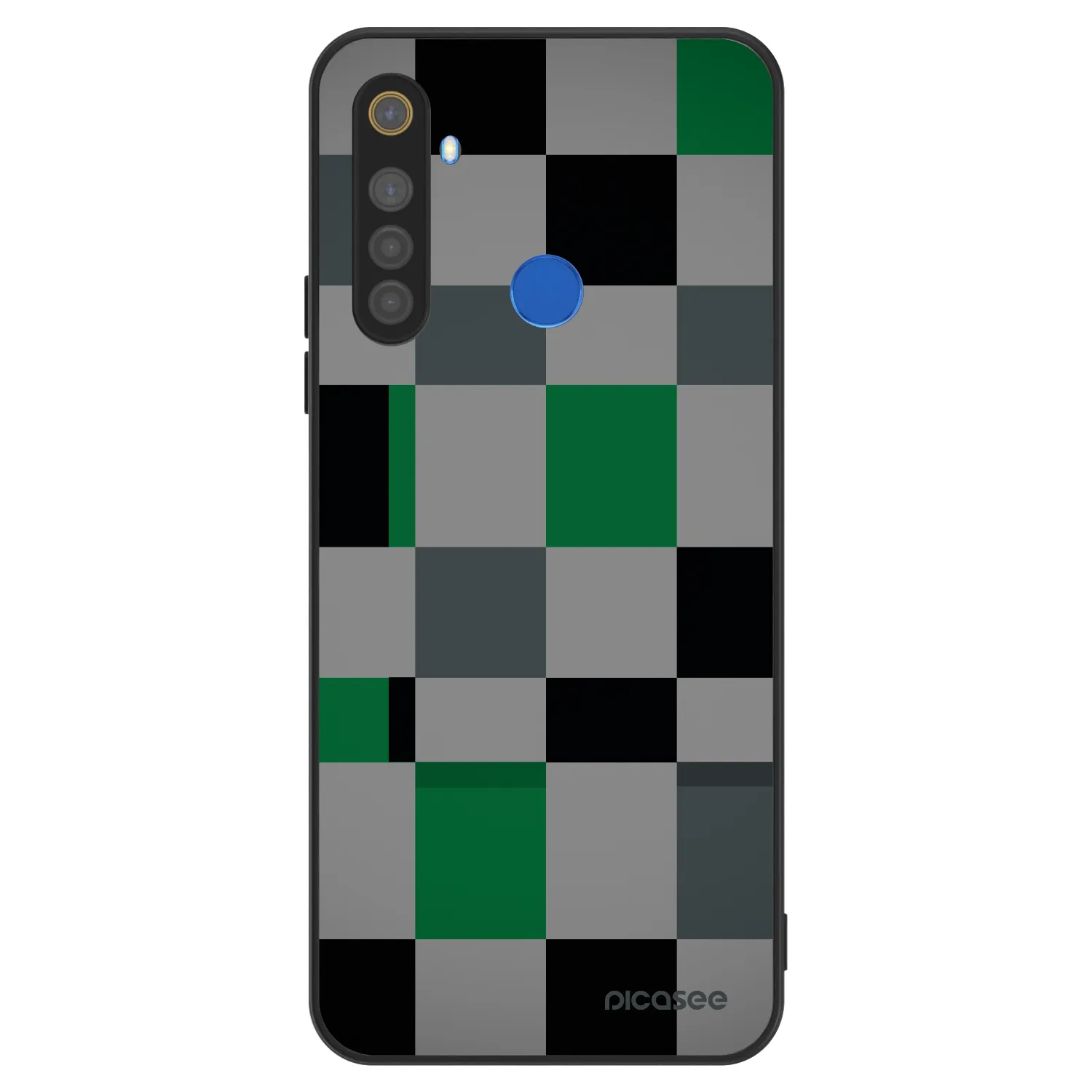 Picasee ULTIMATE CASE za Realme 5 - Block Grid