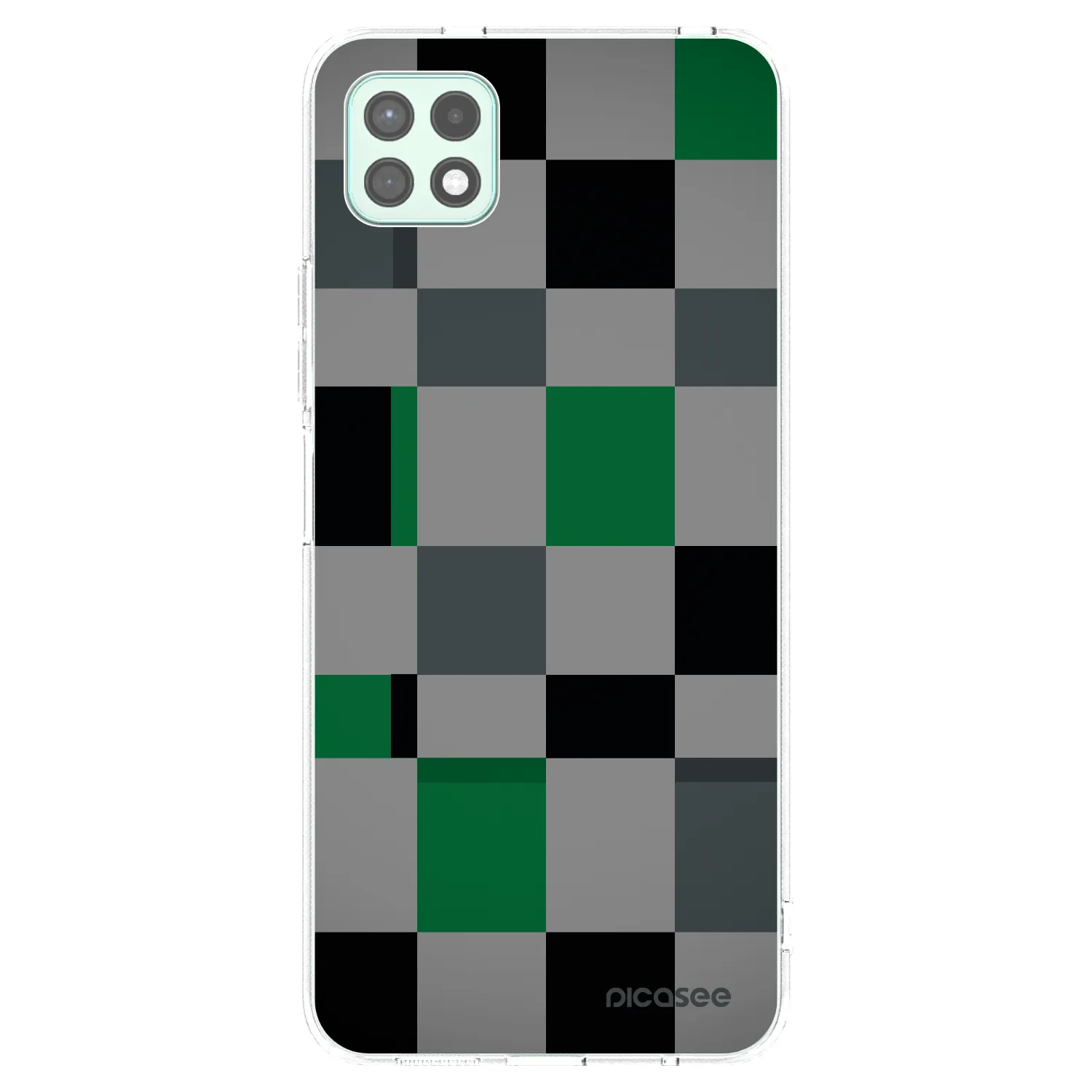 Picasee silikonska prozirna maskica za Samsung Galaxy A22 A226B 5G - Block Grid