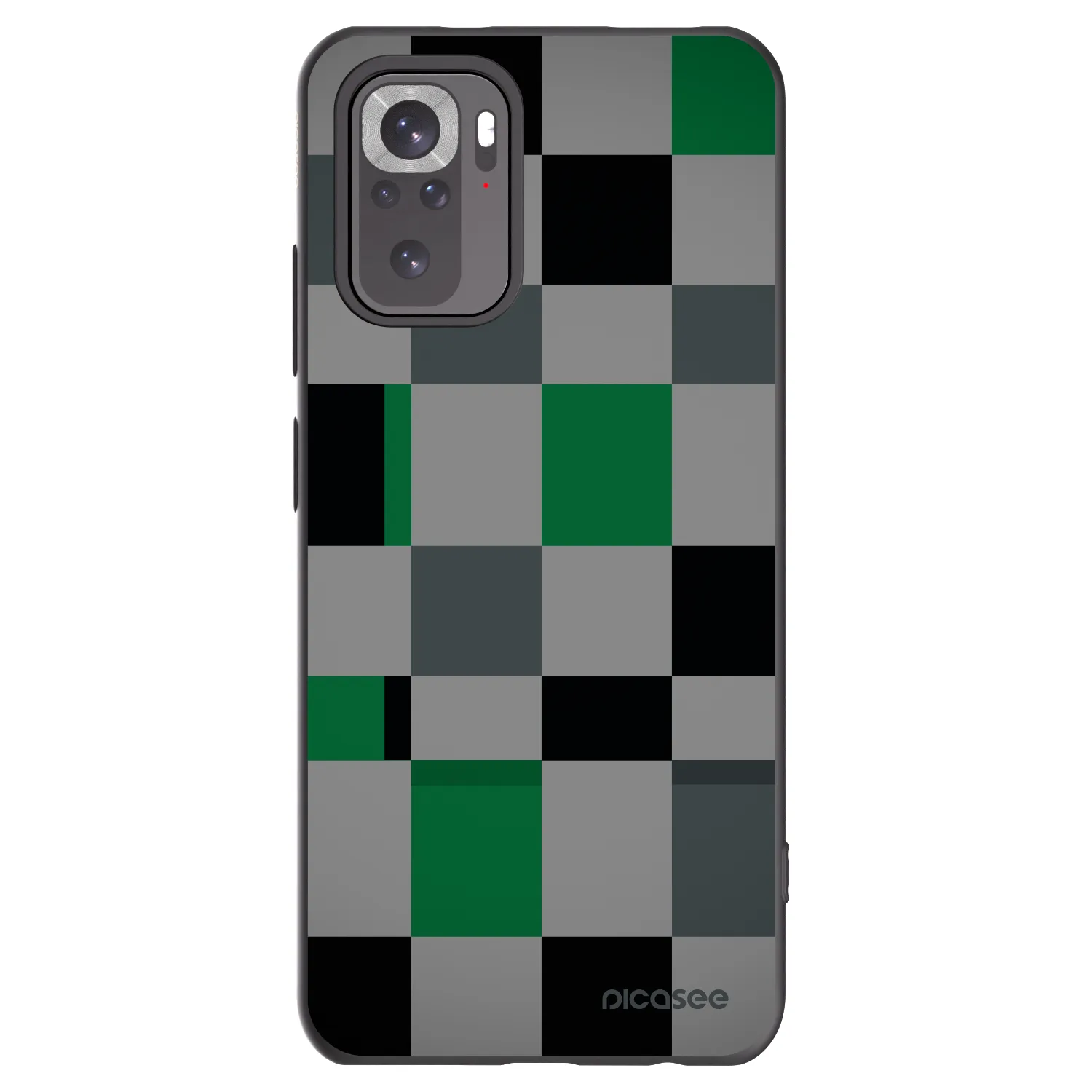 Picasee crna silikonska maskica za Xiaomi Redmi Note 11S 4G - Block Grid