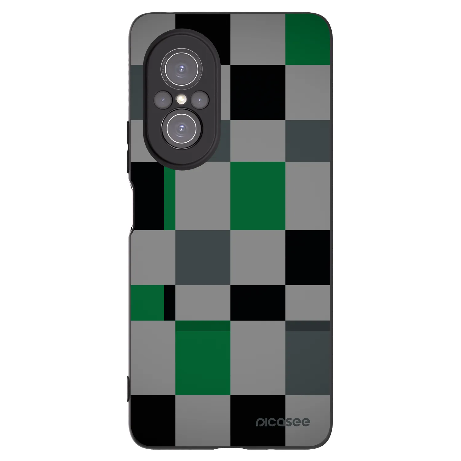 Picasee crna silikonska maskica za Huawei Nova 9 SE - Block Grid