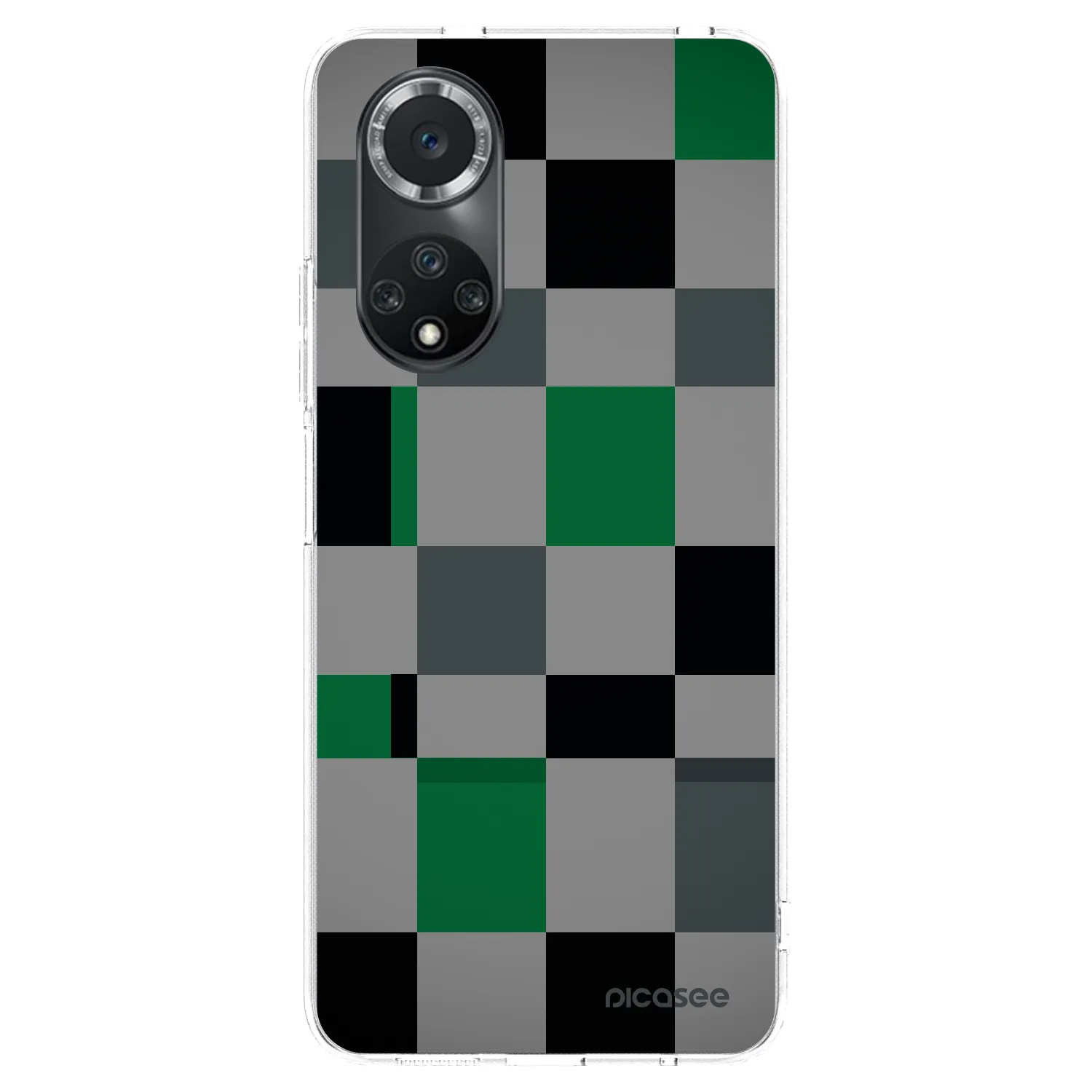 Picasee silikonska prozirna maskica za Huawei Nova 9 SE - Block Grid