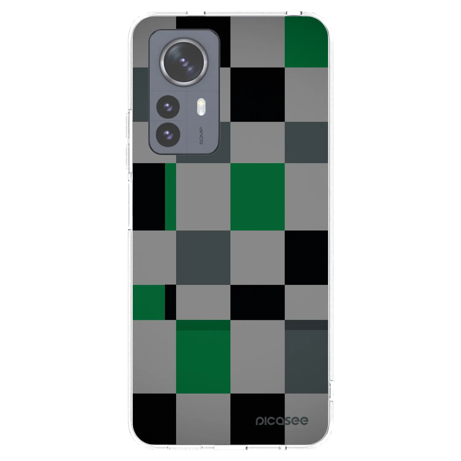 Picasee silikonska prozirna maskica za Xiaomi 12 Pro - Block Grid
