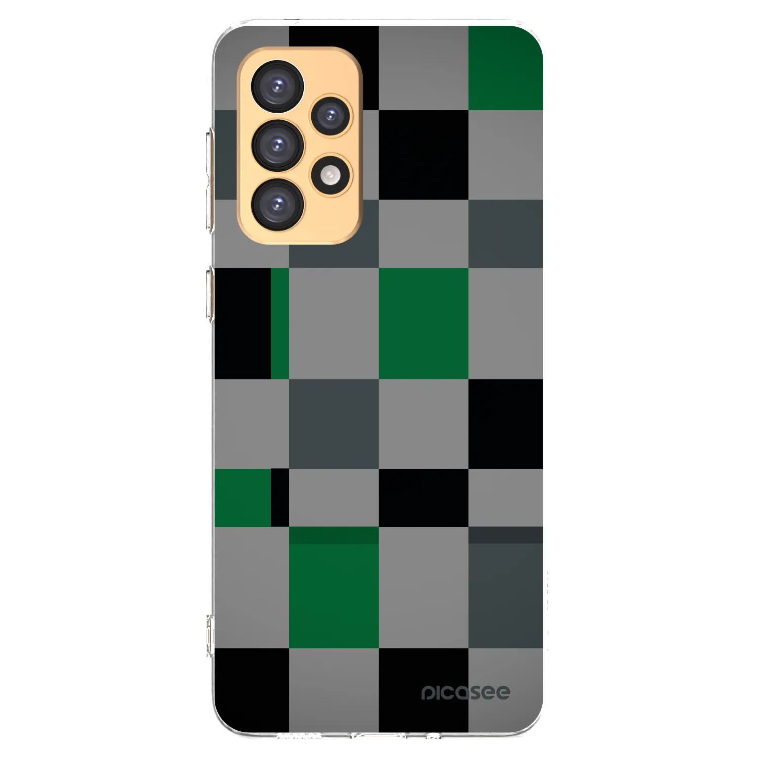 Picasee silikonska prozirna maskica za Samsung Galaxy A33 5G A336 - Block Grid