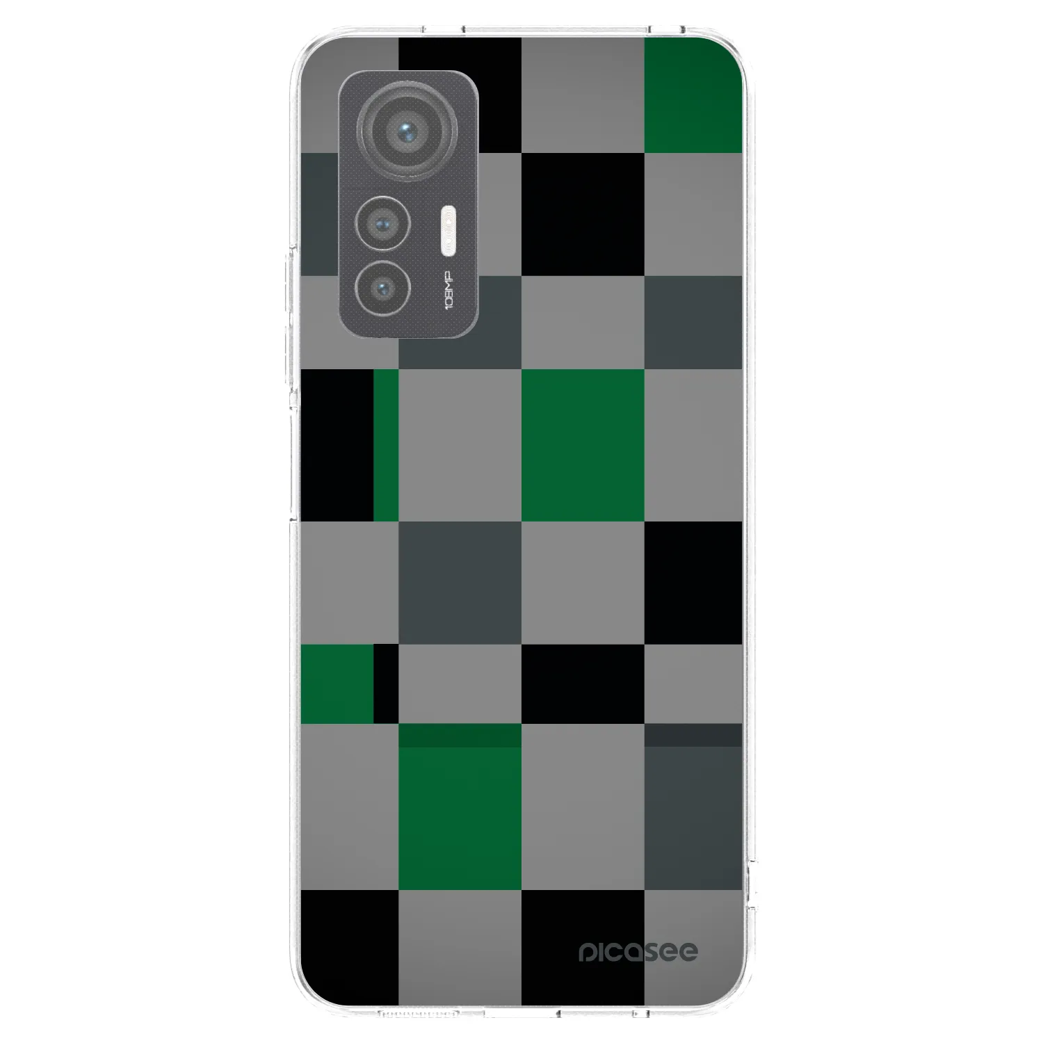 Picasee silikonska prozirna maskica za Xiaomi 12 Lite - Block Grid