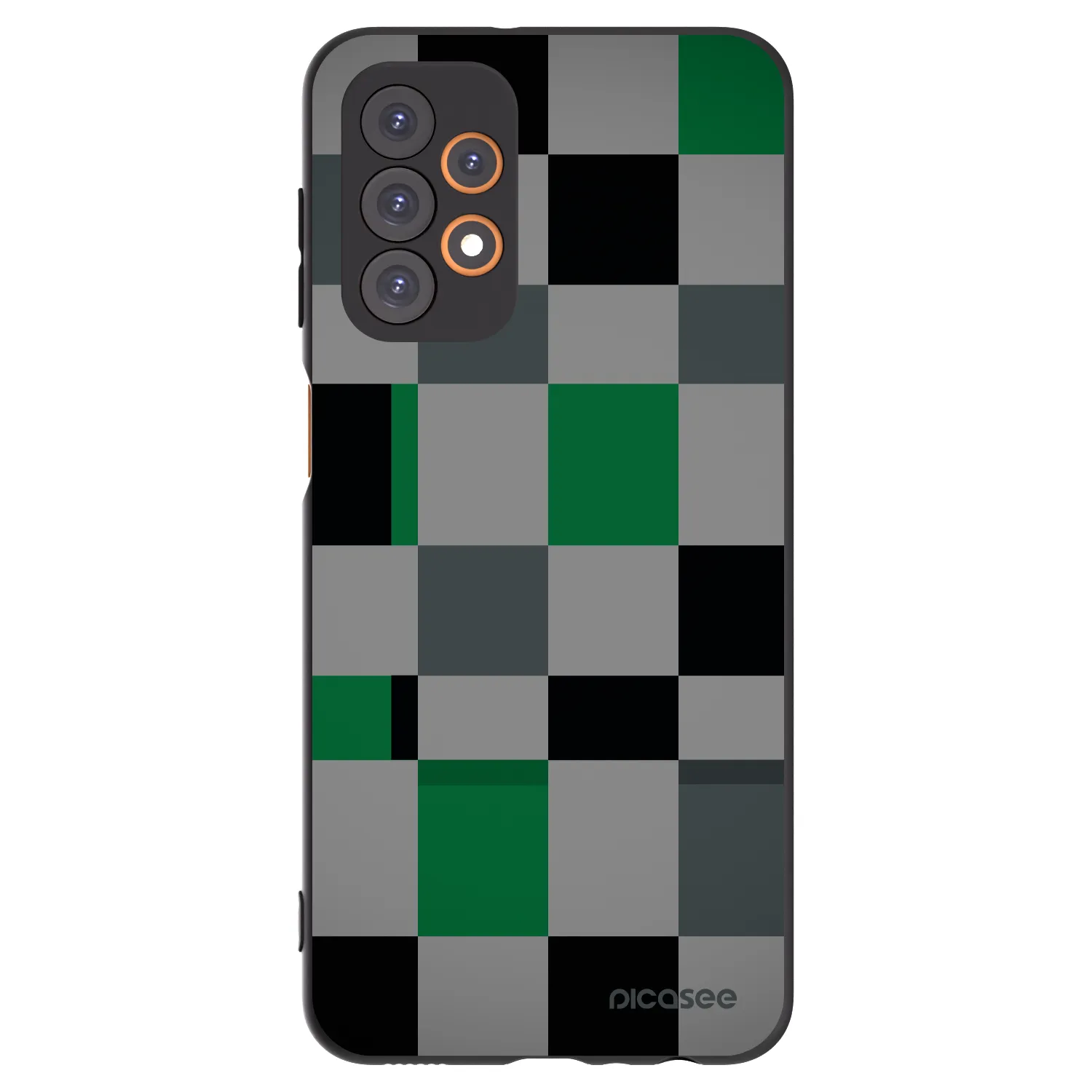 Picasee crna silikonska maskica za Samsung Galaxy A23 A236B 5G - Block Grid