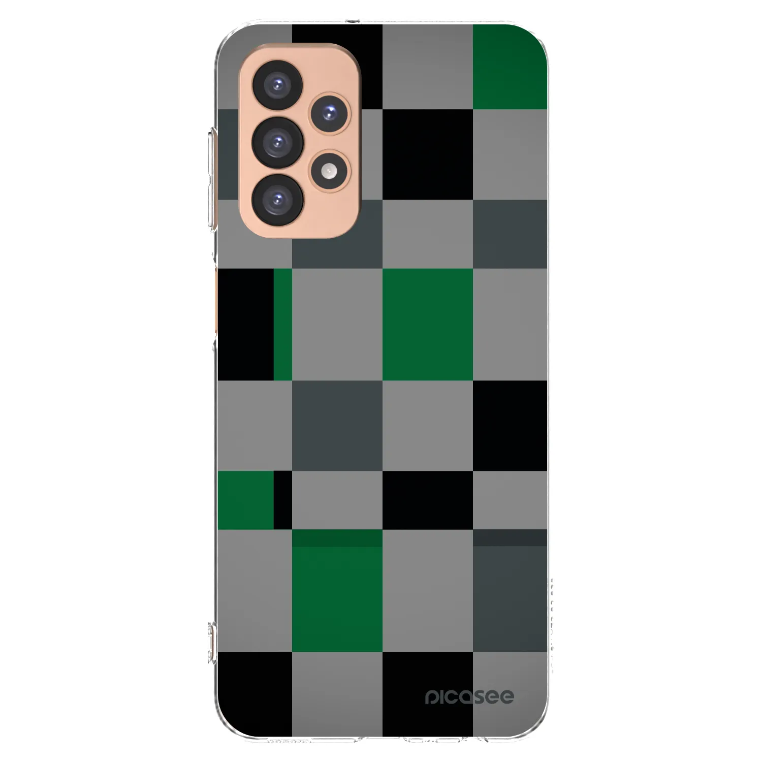 Picasee silikonska prozirna maskica za Samsung Galaxy A23 A236B 5G - Block Grid