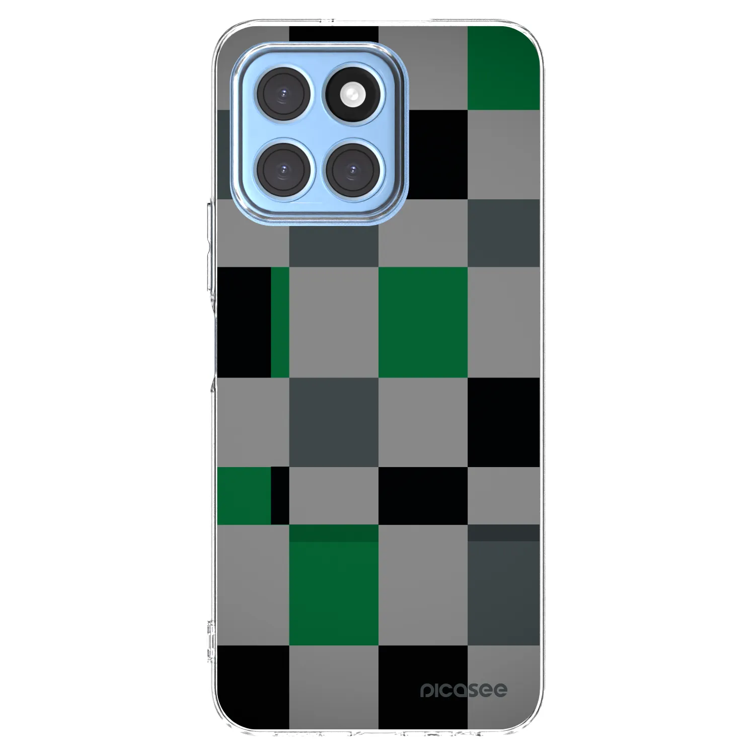 Picasee silikonska prozirna maskica za Honor X6 - Block Grid