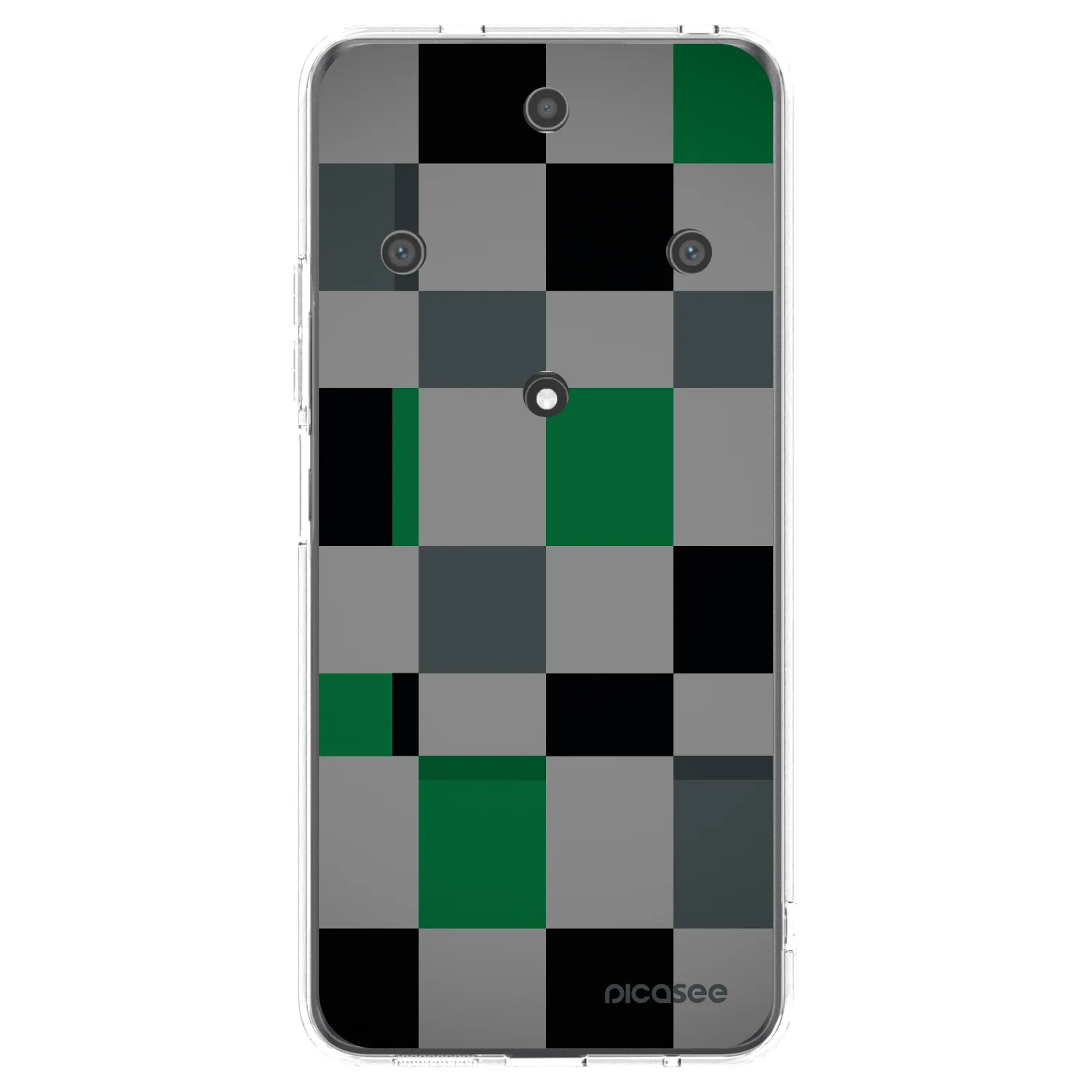 Picasee silikonska prozirna maskica za Honor Magic5 Lite 5G - Block Grid