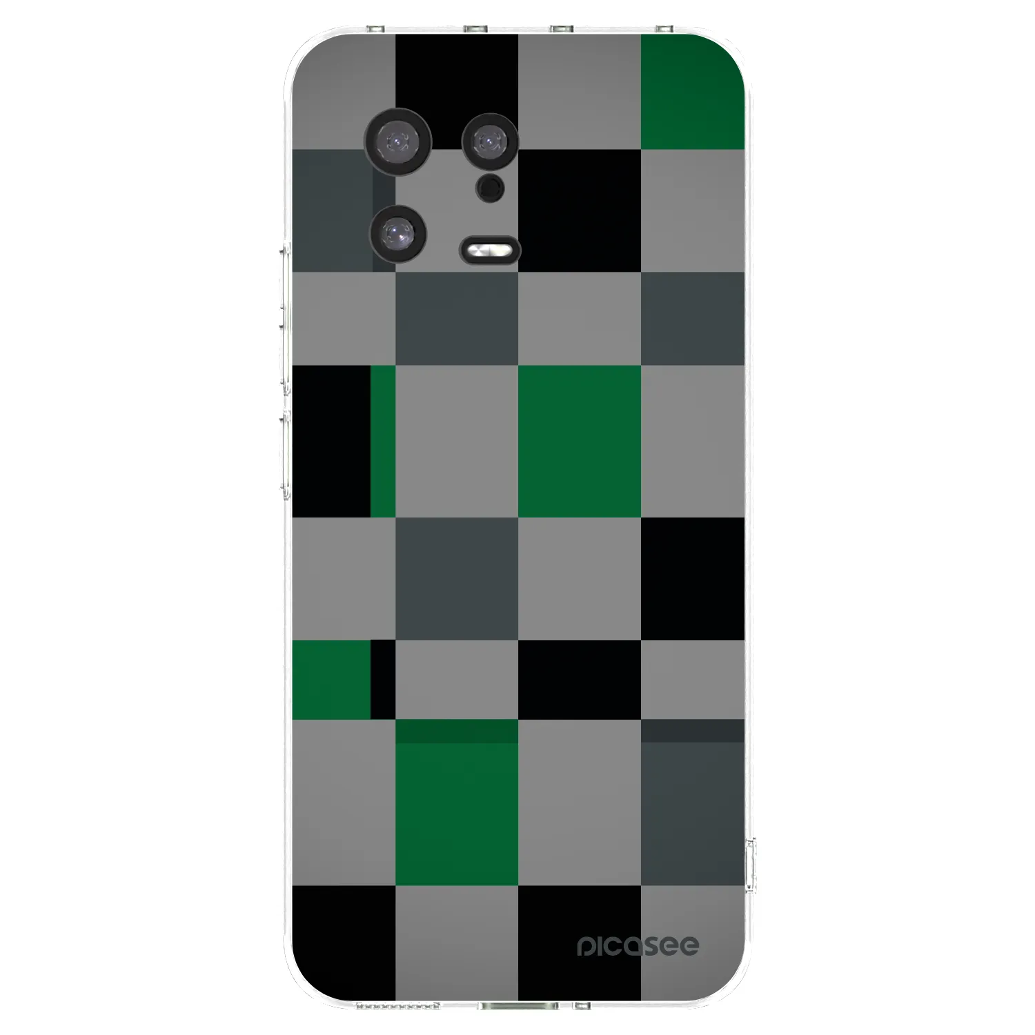 Picasee silikonska prozirna maskica za Xiaomi 13 - Block Grid