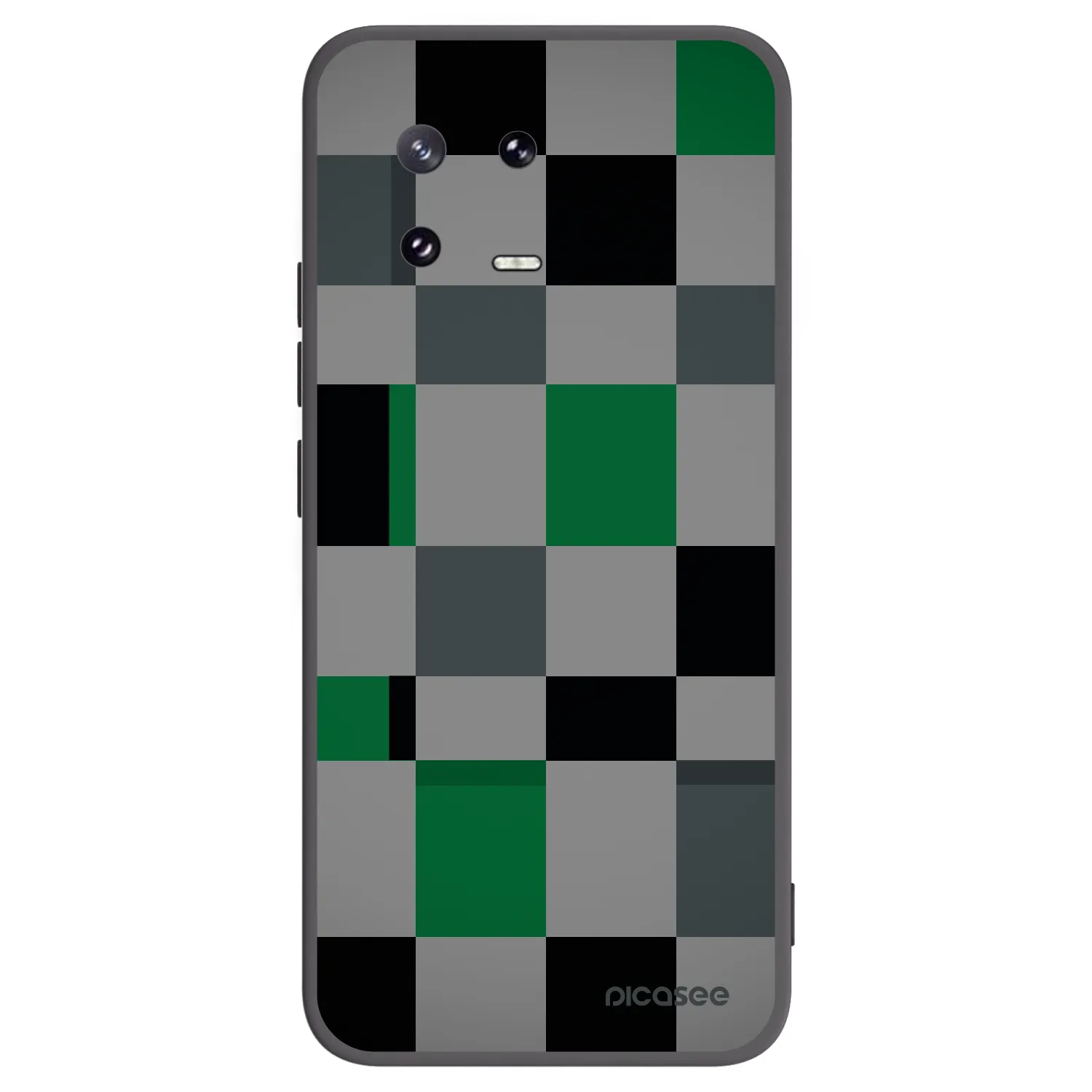 Picasee crna silikonska maskica za Xiaomi 13 Pro - Block Grid