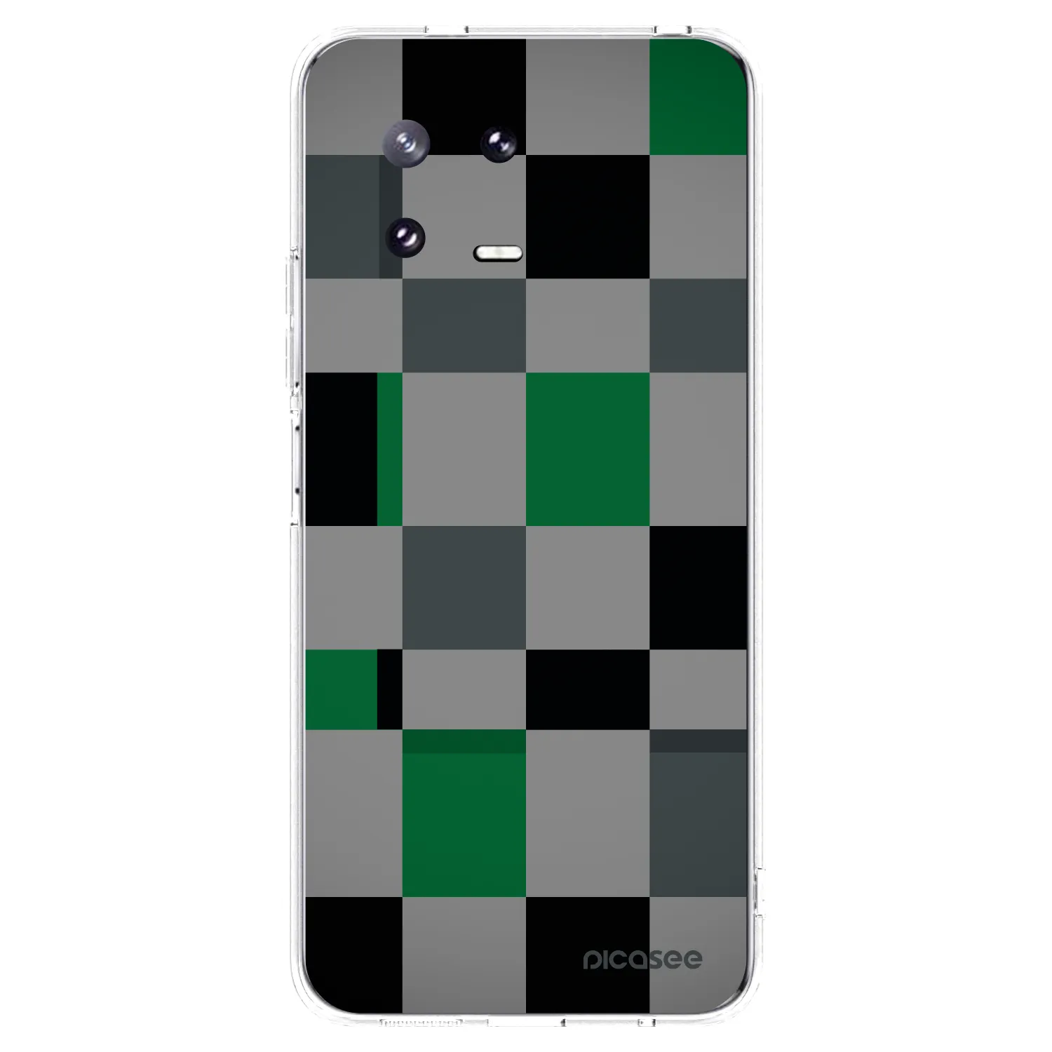 Picasee silikonska prozirna maskica za Xiaomi 13 Pro - Block Grid