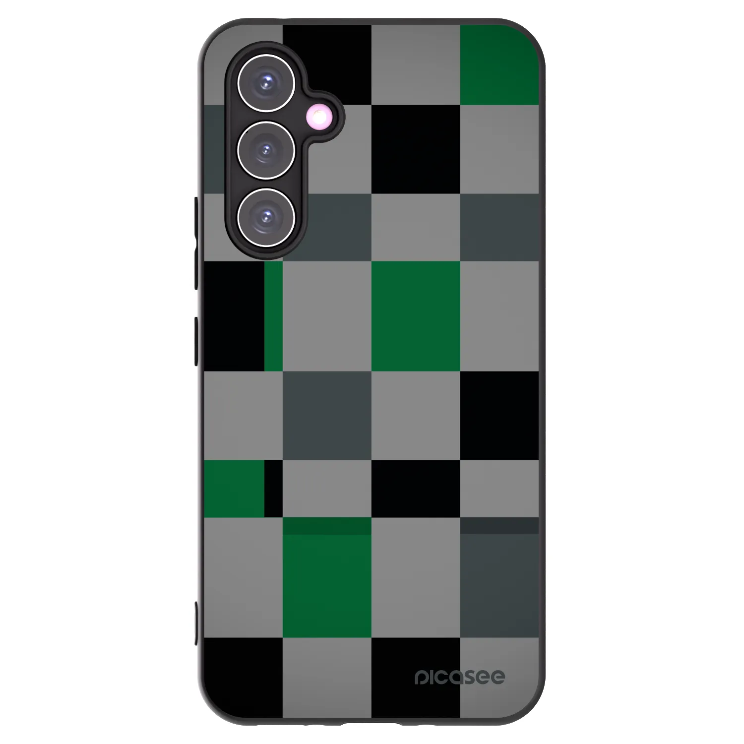 Picasee crna silikonska maskica za Samsung Galaxy A54 5G A546B - Block Grid