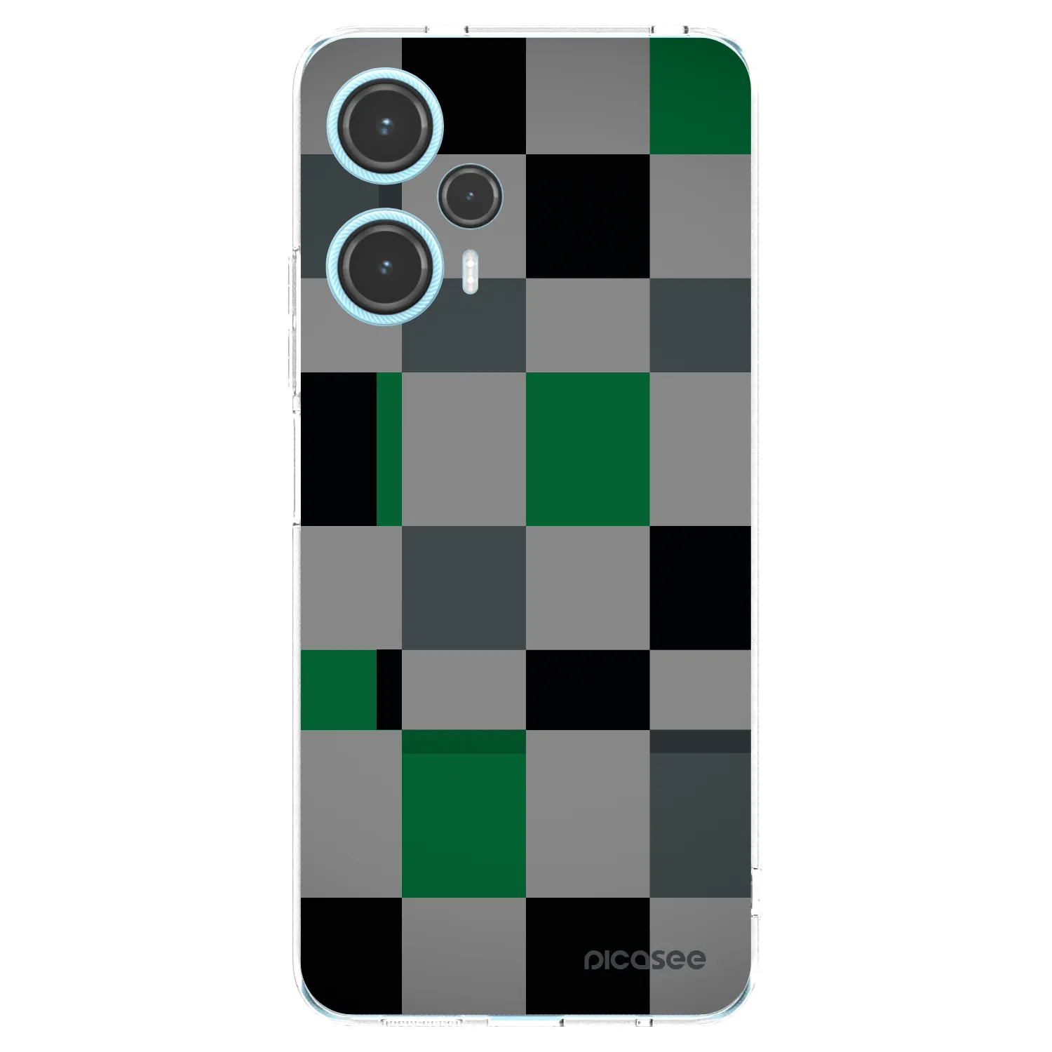 Picasee silikonska prozirna maskica za Xiaomi Poco F5 - Block Grid