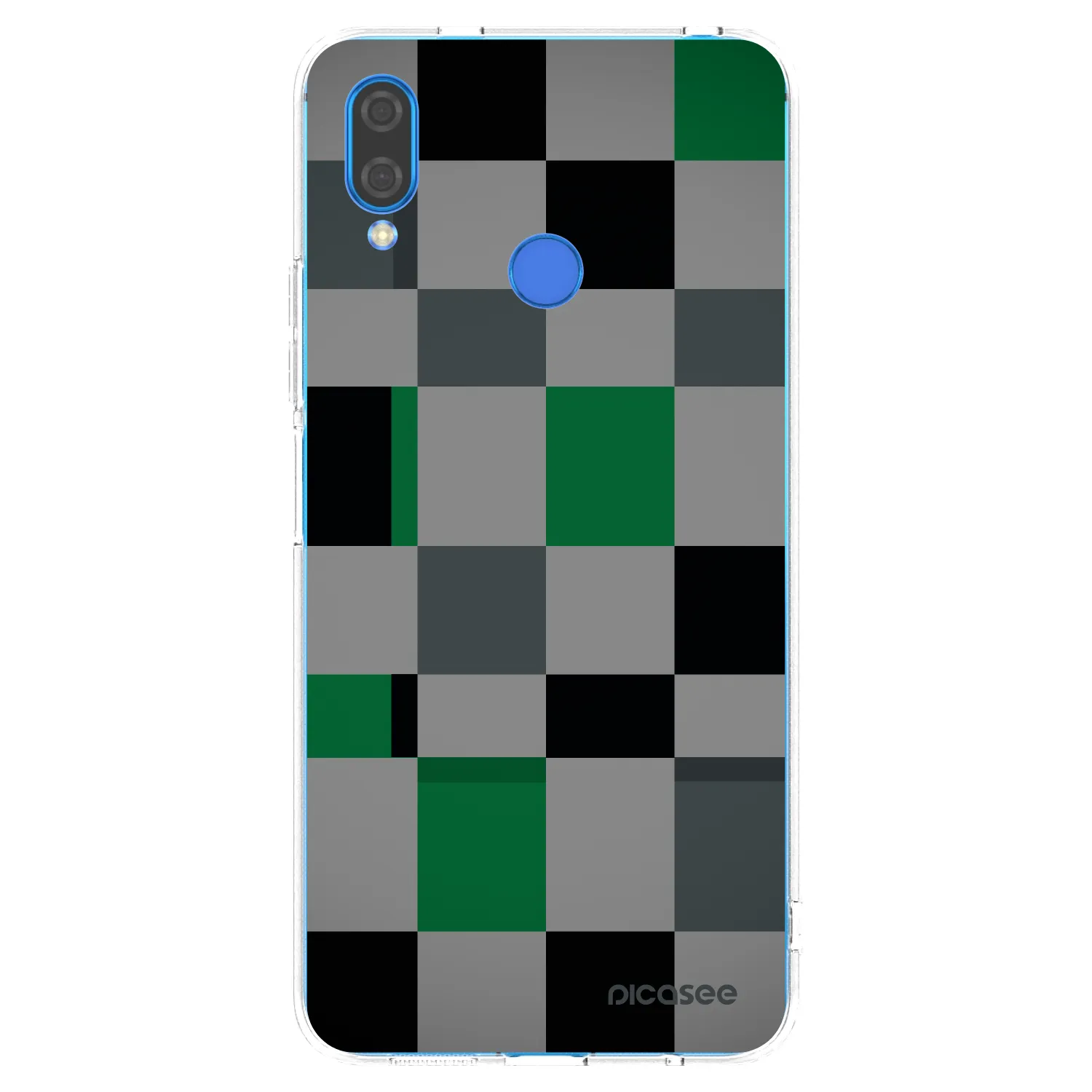 Picasee silikonska prozirna maskica za Huawei Nova 3i - Block Grid
