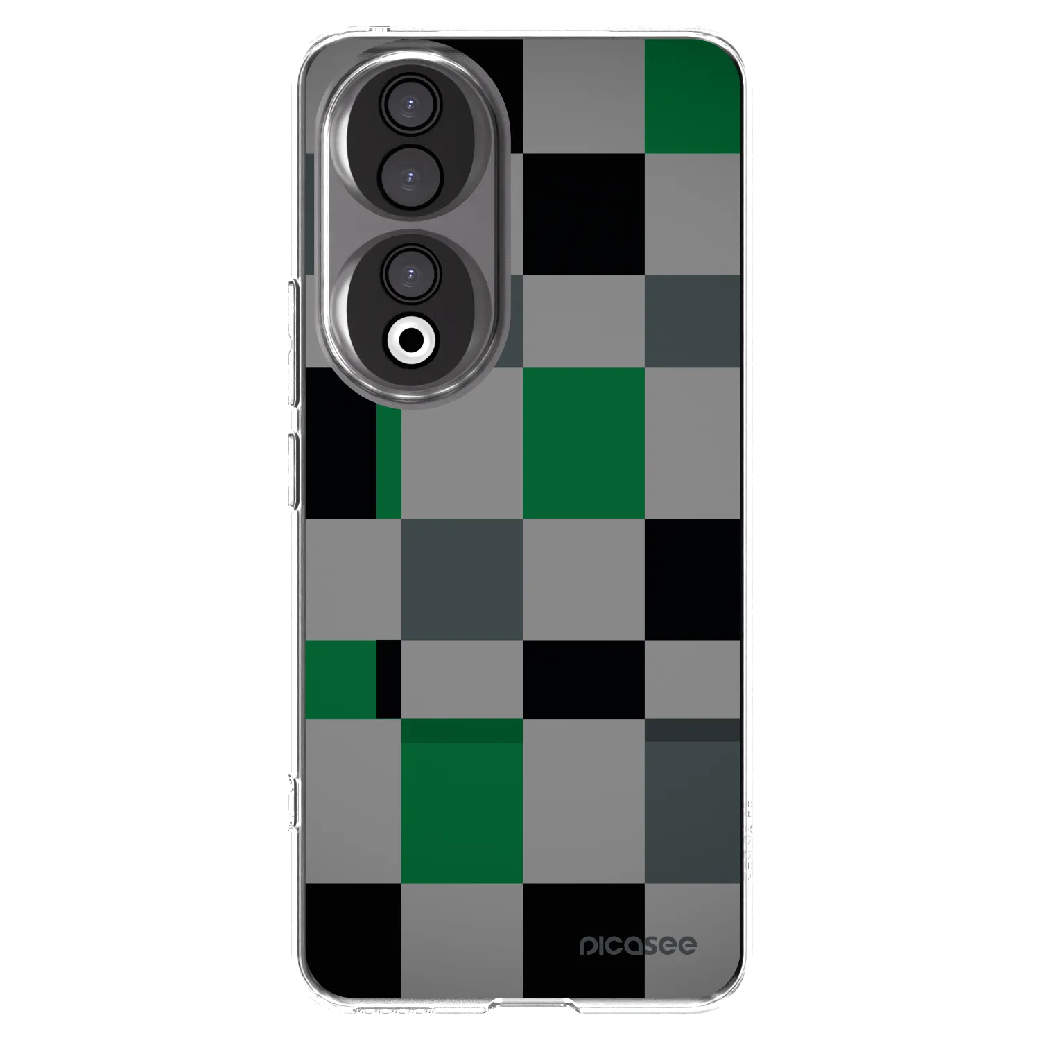 Picasee silikonska prozirna maskica za Honor 90 5G - Block Grid