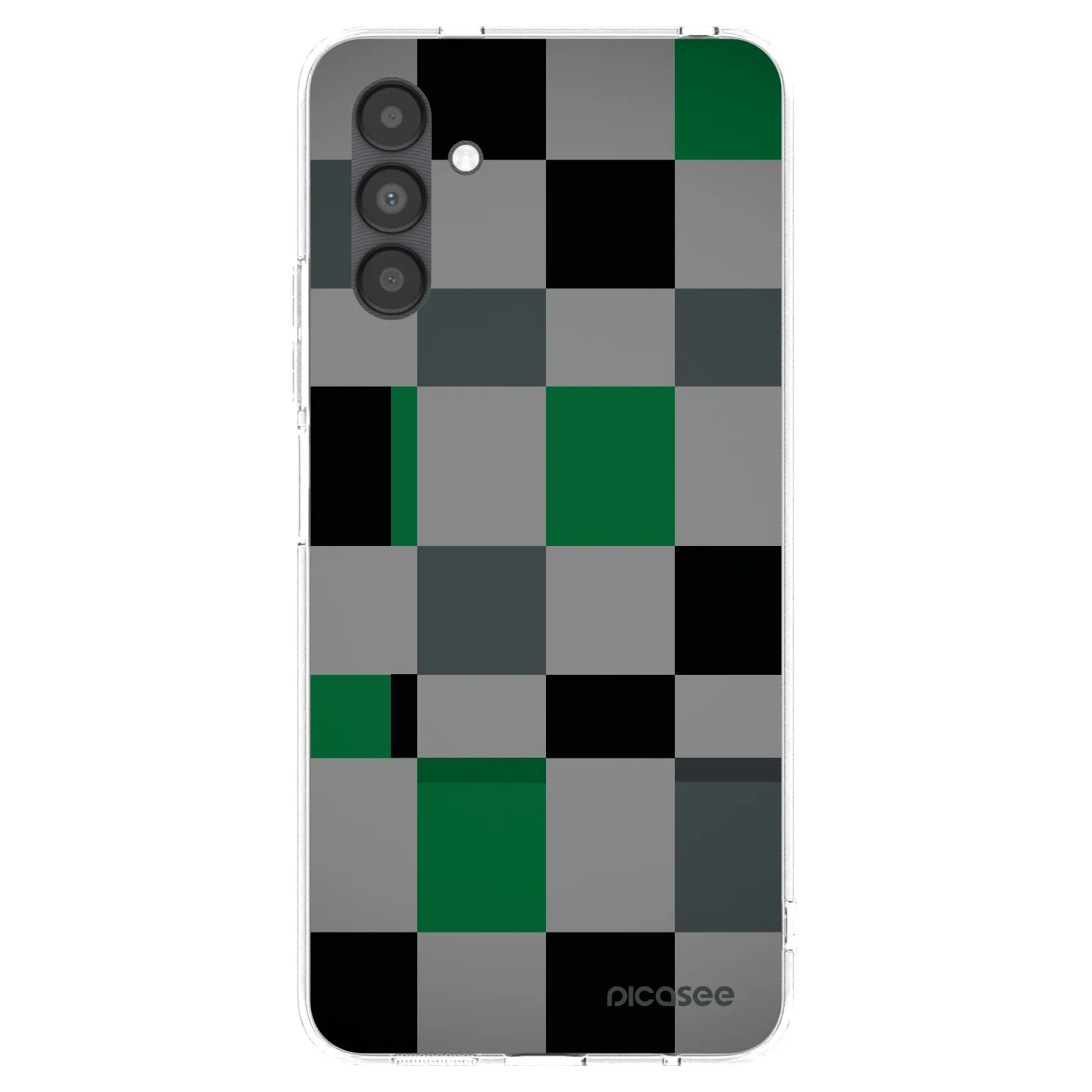 Picasee silikonska prozirna maskica za Samsung Galaxy A04s A047F - Block Grid