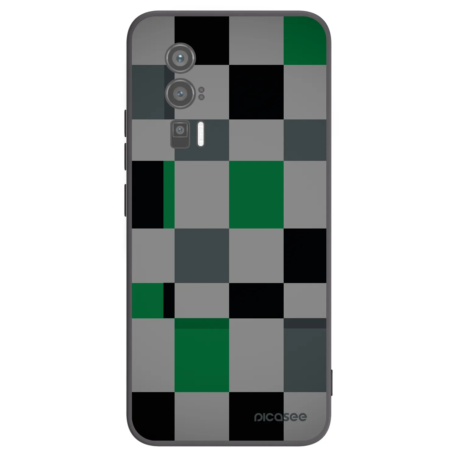 Picasee crna silikonska maskica za Xiaomi Poco F5 Pro 5G - Block Grid