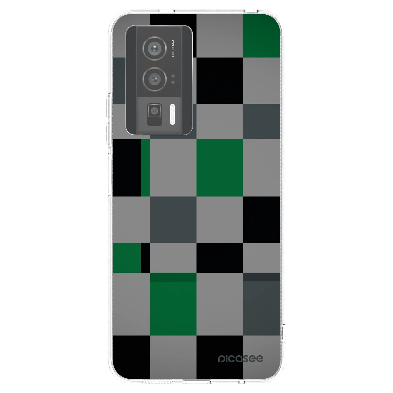 Picasee silikonska prozirna maskica za Xiaomi Poco F5 Pro 5G - Block Grid
