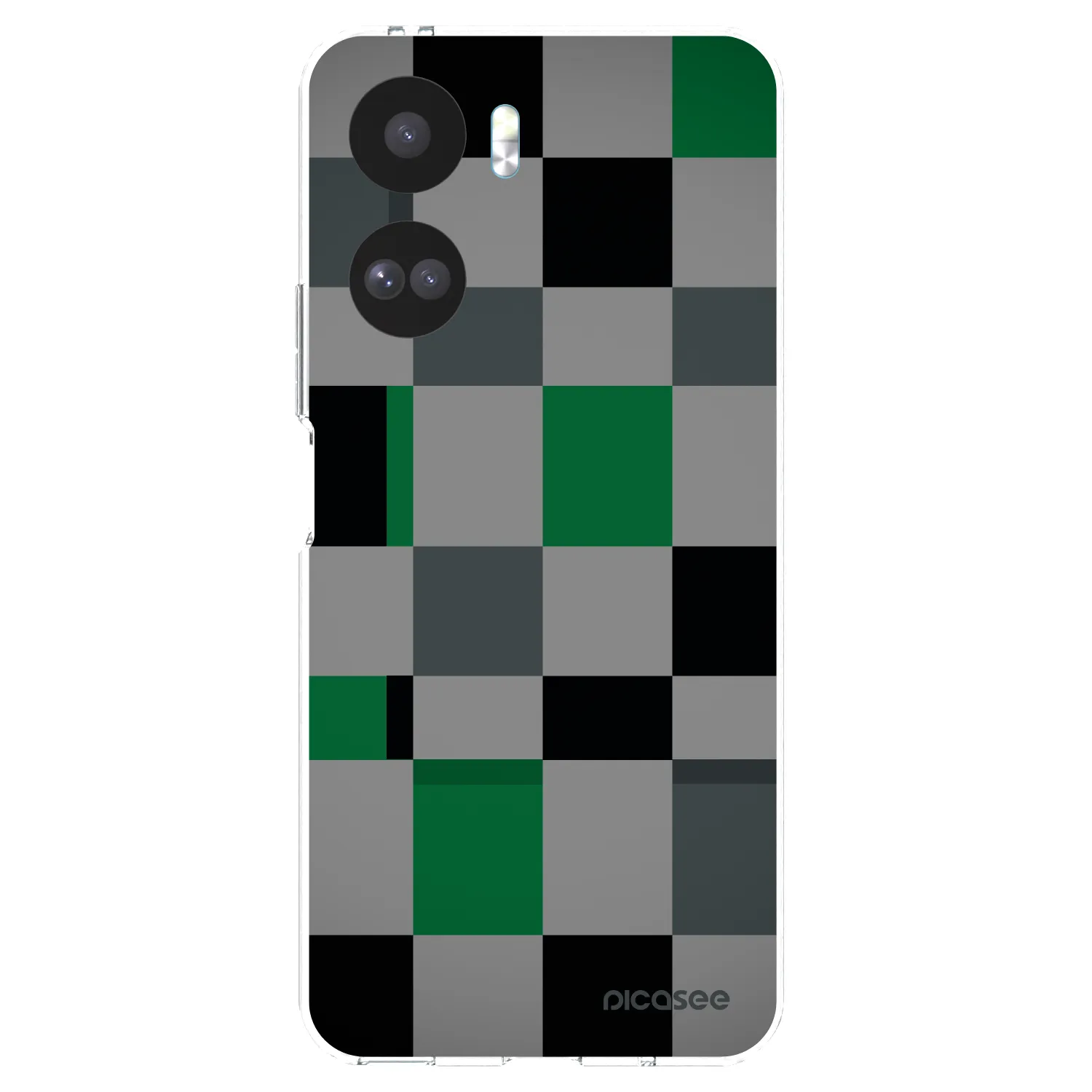 Picasee silikonska prozirna maskica za Honor 90 Lite 5G - Block Grid