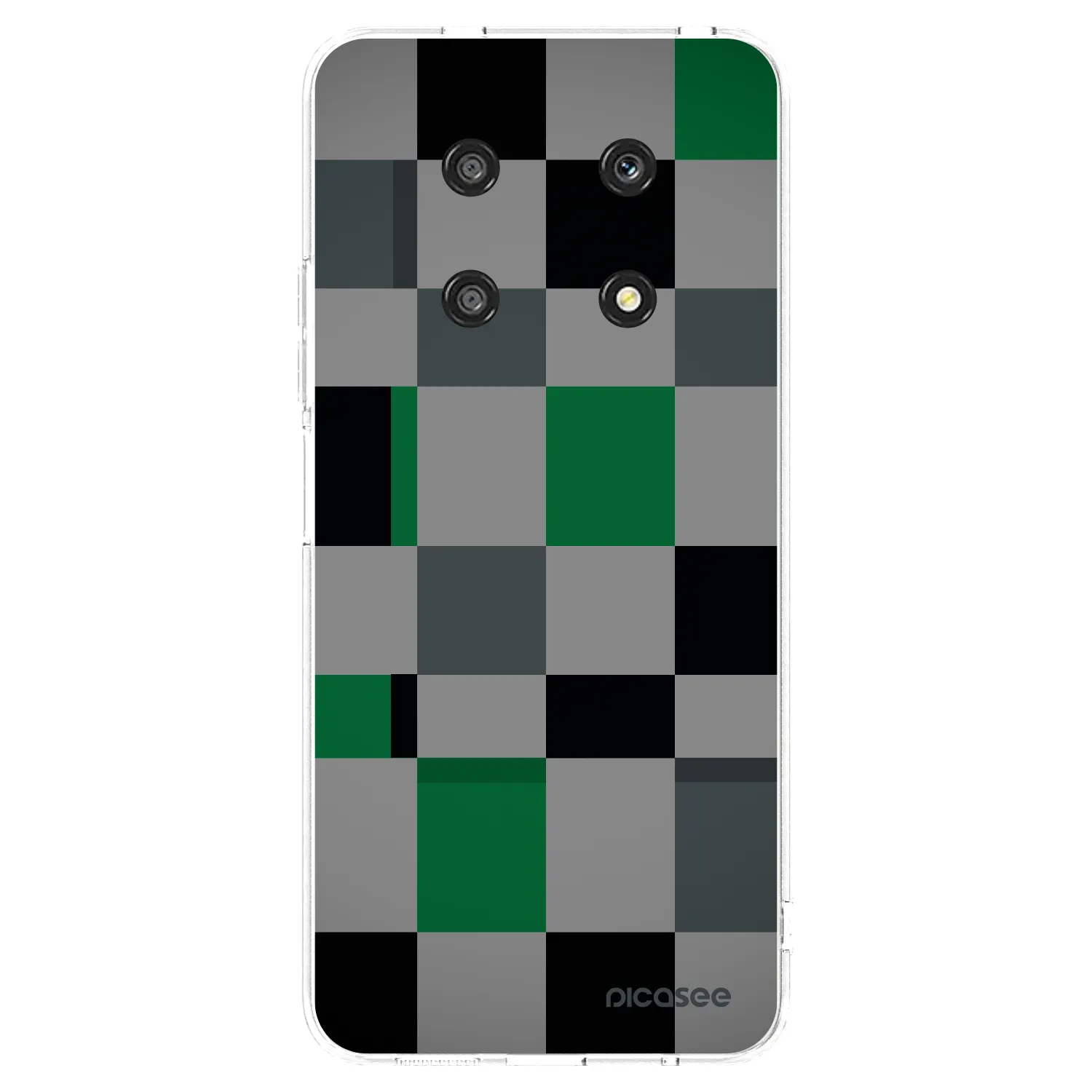 Picasee silikonska prozirna maskica za Honor Magic4 Lite 5G - Block Grid